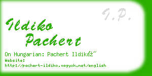 ildiko pachert business card